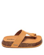 BROWN WOMEN'S SLIDES - PATRICIA