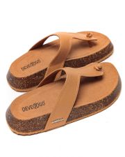 BROWN WOMEN'S SLIDES - PATRICIA