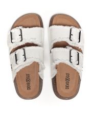 WHITE WOMEN'S SLIDES - PAULINA