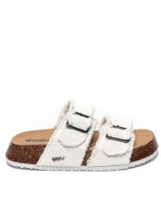 WHITE WOMEN'S SLIDES - PAULINA