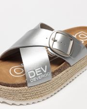 SILVER WOMEN'S SLIDES - RUBY