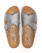 SILVER WOMEN'S SLIDES - RUBY