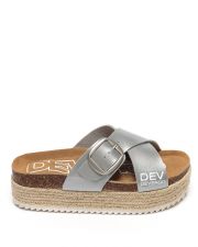 SILVER WOMEN'S SLIDES - RUBY