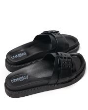 BLACK WOMEN'S SLIDES - CELINA
