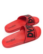 RED MEN'S SLIDES - BEACH