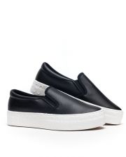 BLACK WOMEN'S SLIP-ON - HELIA PU