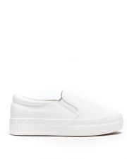 WHITE WOMEN'S SLIP-ON - HELIA PU