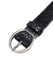 BLACK WOMEN'S LEATHER BELT