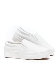 WHITE WOMEN'S SLIP-ON - HELIA PU