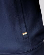 BLUE MEN'S ZIP SWEATER