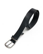 BLACK MEN'S LEATHER BELT