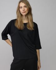 BLACK WOMEN'S SHORT SLEEVE T-SHIRT