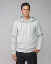 GREY MEN'S ZIP SWEATER