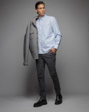 BLUE MEN'S OXFORD SHIRT