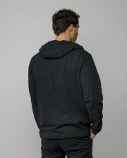 BLACK MEN'S HOODED SWEATER
