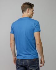 BLUE MEN'S SHORT SLEEVE T-SHIRT