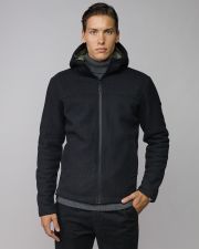 BLACK MEN'S TRANSITION COAT