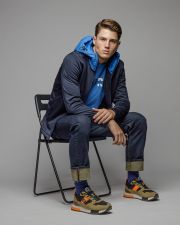 BLUE MEN'S TRANSITION COAT