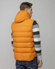 ORANGE MEN'S HOODED VEST