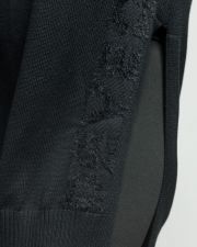 BLACK WOMEN'S KNITTED DRESS