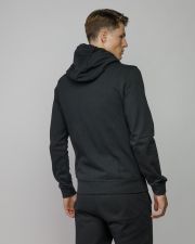 BLACK MEN'S ZIP SWEATER