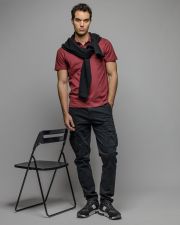 BORDEAUX MEN'S SHORT SLEEVE POLO SHIRT