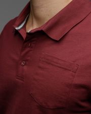 BORDEAUX MEN'S SHORT SLEEVE POLO SHIRT