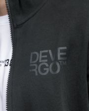 BLACK MEN'S ZIP SWEATER