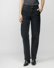 BLACK WOMEN'S CHINO PANTS