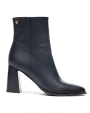 BLACK WOMEN'S HIGH HEELED BOOTS - AMY