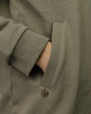 KHAKI WOMEN'S LONG ZIP CARDIGAN