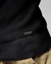 BLACK MEN'S KNITTED TURTLENECK SWEATER