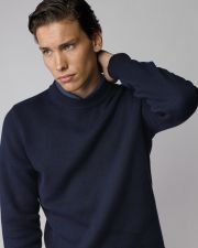 BLUE MEN'S KNITTED SWEATER