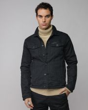 BLACK MEN'S DENIM JACKET