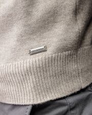 BROWN MEN'S KNITTED SWEATER