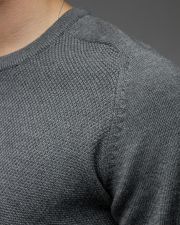 GREY MEN'S KNITTED SWEATER