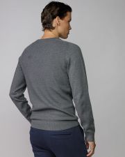 GREY MEN'S KNITTED SWEATER