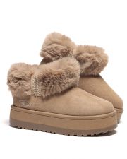 BEIGE WOMEN'S BOOTS - KEIRA