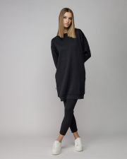 BLACK WOMEN'S JACQUARD DRESS