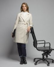 WHITE WOMEN'S KNITTED SWEATER