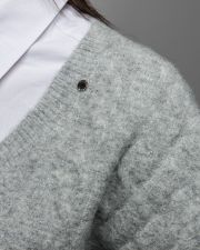 GREY WOMEN'S KNITTED VEST