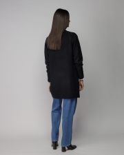 BLACK WOMEN'S KNITTED CARDIGAN