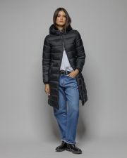 BLACK WOMEN'S LONG WINTER COAT