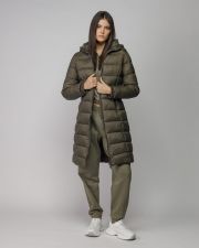 KHAKI WOMEN'S LONG WINTER COAT