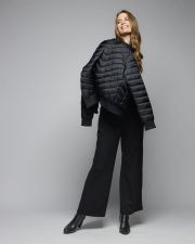 BLACK WOMEN'S KNITTED SWEATER