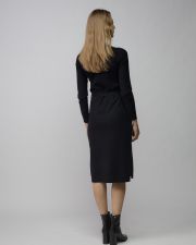 BLACK WOMEN'S KNITTED DRESS