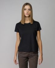 BLACK WOMEN'S SHORT SLEEVE T-SHIRT