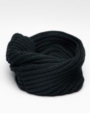 BLACK MEN'S KNITTED SCARF