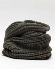 KHAKI MEN'S KNITTED SCARF