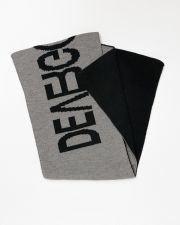 BLACK MEN'S KNITTED SCARF